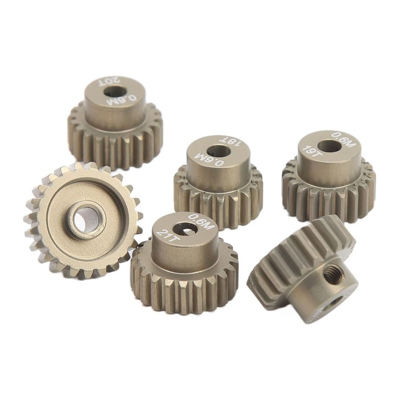 Aluminum Alloy RC Pinion Gear Set 18T 19T 20T 21T 22T 23T Metal Motor Gear Kit - Image 4